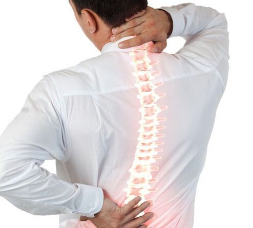 остеохондроза на гръбначния стълб при мъж