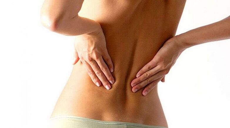 Остеохондроза на гръбначния стълб, чийто признак е болка в гърба